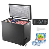 Chest Freezer, 10 cu ft / 283 L With 2 removable baskets and adjustable thermostat Black